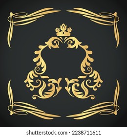 Luxury creative and beautiful ornament vector designs on colorful background 