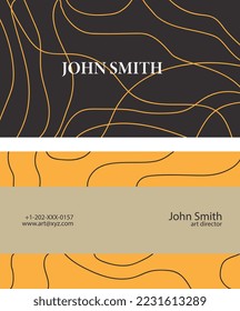 Luxury and creative business card