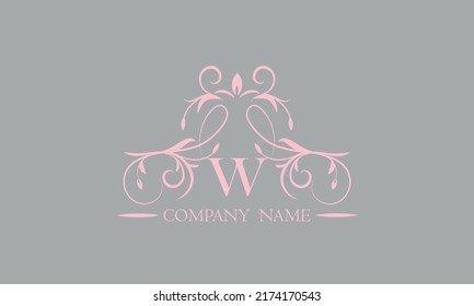 Luxury creative design of exquisite letter W logo. Design template for invitations, labels, business