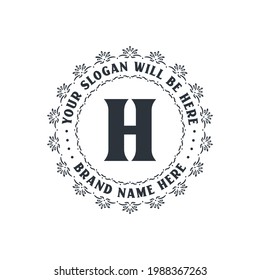 Luxury creative letter H logo for company, H letter logo free vector