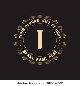 Luxury creative letter J logo for company, J letter logo free vector