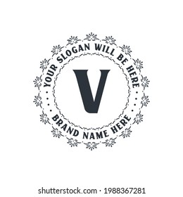 Luxury creative letter V logo for company, V letter logo free vector