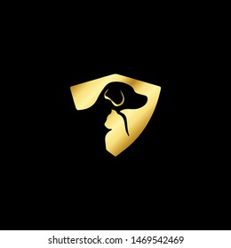 Luxury and creative logo design Dog and Cat vector template