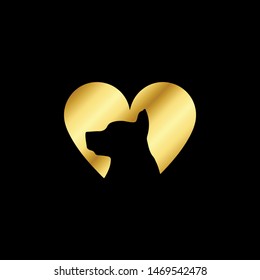 Luxury and creative logo design Dog and Cat vector template