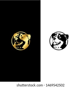 Luxury and creative logo design Dog and Cat vector template