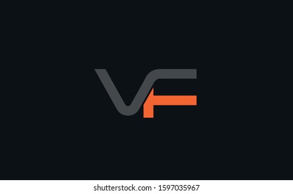 Luxury Creative and Minimal Initial based VF FV Logo