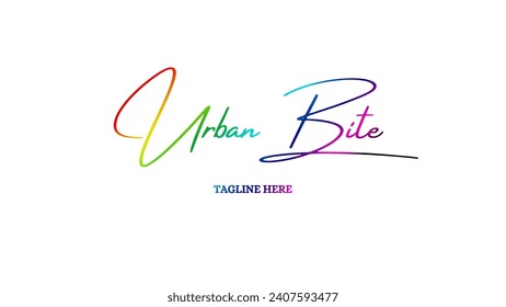 Luxury creative and unique signature logo design Food logo design handwriting signature style vector template Signature Logo Template elegant design logo Sign Symbol template vector icon.