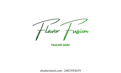Luxury creative and unique signature logo design Food logo design handwriting signature style vector template Signature Logo Template elegant design logo Sign Symbol template vector icon.