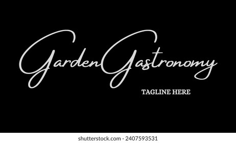Luxury creative and unique signature logo design Food logo design handwriting signature style vector template Signature Logo Template elegant design logo Sign Symbol template vector icon.