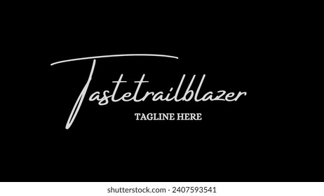 Luxury creative and unique signature logo design Food logo design handwriting signature style vector template Signature Logo Template elegant design logo Sign Symbol template vector icon.