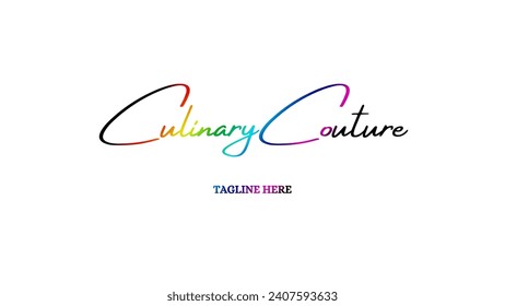 Luxury creative and unique signature logo design Food logo design handwriting signature style vector template Signature Logo Template elegant design logo Sign Symbol template vector icon.