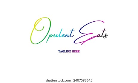 Luxury creative and unique signature logo design Food logo design handwriting signature style vector template Signature Logo Template elegant design logo Sign Symbol template vector icon.