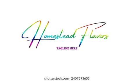 Luxury creative and unique signature logo design Food logo design handwriting signature style vector template Signature Logo Template elegant design logo Sign Symbol template vector icon.