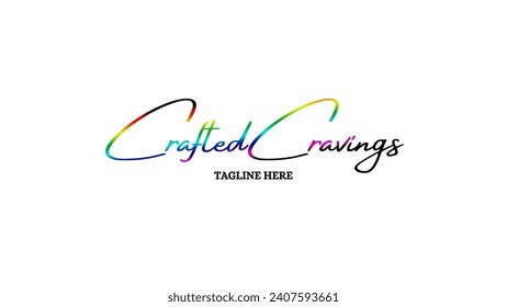 Luxury creative and unique signature logo design Food logo design handwriting signature style vector template Signature Logo Template elegant design logo Sign Symbol template vector icon.