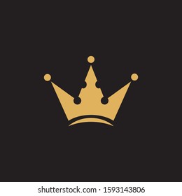 Luxury crown icon logo design inspiration vector template