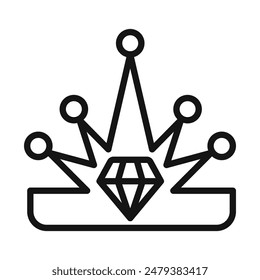 Luxury Crown Icon Perfect for Royalty and Elegance Themes