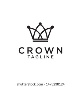 Crown Logo King Queen Princess Royal Stock Vector (Royalty Free) 1781380382