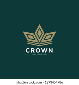 Luxury crown logo icon. Universal crown design. - Vector 