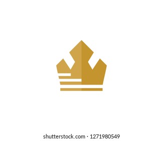 Luxury Crown Logo Template vector illustration