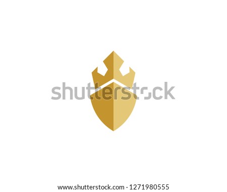 Luxury Crown Logo Template vector illustration