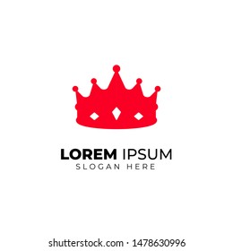 Luxury crown logo vector template. linear crown icon vector