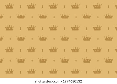 luxury crown pattern premium background