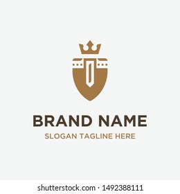 Luxury Crown Shield Logo Design