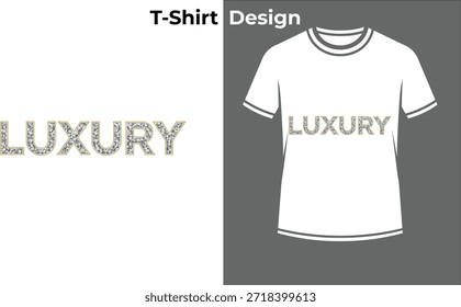 Ilustração de vetor de t-shirt de coroa de luxo, projeto de texto real com elementos de ouro para rei, rainha e marca de monarquia premium.
