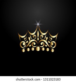 Luxury crown vector template