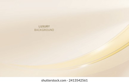 Luxury curved background. Vector illustration.