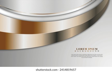 Luxury curved stripes background. Vector illustration. Luxury design for business.
