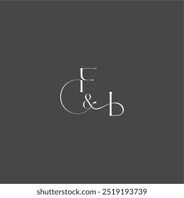 luxury curvy style FI initial with line monogram wedding logo concept letter