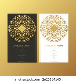 Luxury cutout pattern style business card