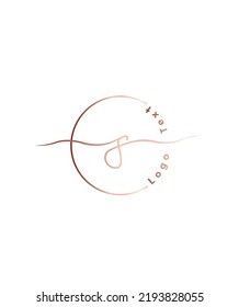 A luxury and dainty signature script letter type S vector logo template