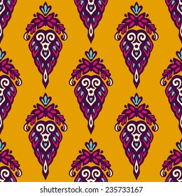 Luxury Damask flower seamless vector for fabric and gift wrap