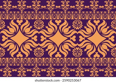 Luxury Damask Pattern – Elegant Ornate Design for High-End Interiors and Fashion Indulge in timeless sophistication with this exquisite damask pattern, meticulously crafted