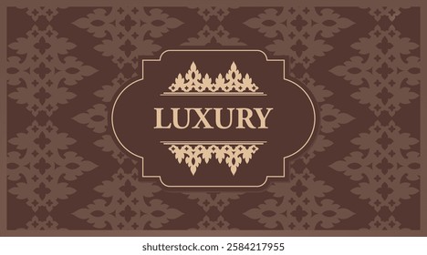 Luxury damask pattern Vintage Background