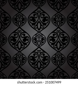Luxury damask seamless motif . Vector 