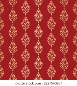 Luxury damask seamless pattern ornament, royal victorian texture for fabric, wall decoration, table cloth