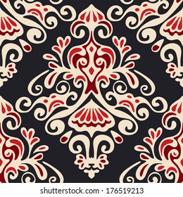 Luxury Damask seamless vector pattern