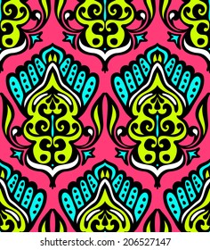 Luxury Damask seamless vector pattern floral design