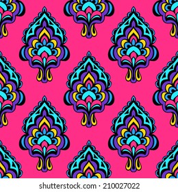 Luxury Damask seamless vector pattern floral design