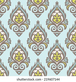 Luxury Damask Vintage Floral seamless pattern for wallpaper