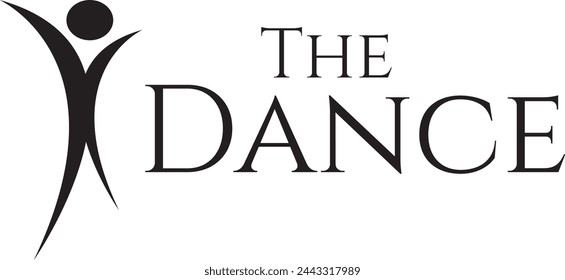 Icono de baile de lujo vector de diseño de logotipo