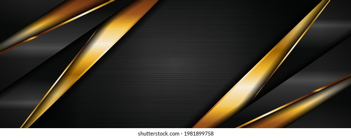 Luxury Dark Background Combined with Golden Element.