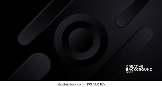 Diseño de fondo oscuro de lujo ilustración vectorial para sitio web, afiche, folleto, plantilla de presentación, etc
