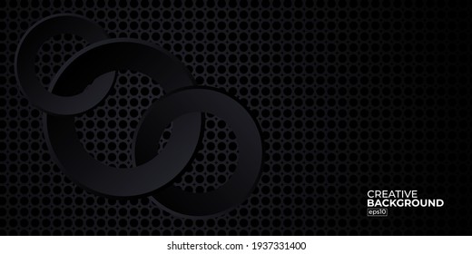 Diseño de fondo oscuro de lujo ilustración vectorial para sitio web, afiche, folleto, plantilla de presentación, etc