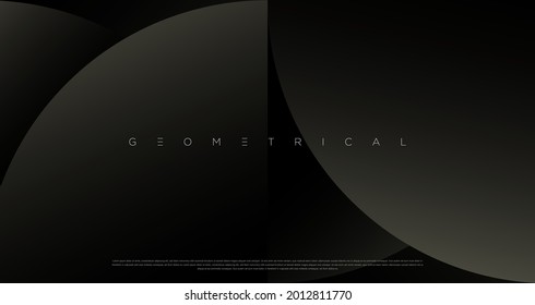 Luxury dark background design for website, poster, brand identity, brochure, presentation template etc. with futuristic geometric shapes. Vector EPS