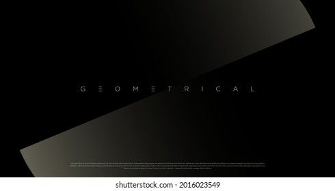 Luxury dark background design for website, poster, brand identity, brochure, presentation template etc. with futuristic geometric shapes. Vector EPS