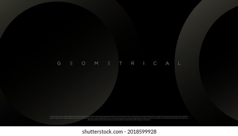 Diseño de fondo oscuro de lujo para sitio web, afiche, identidad de marca, folleto, plantilla de presentación, etc. con formas geométricas futuristas. EPS vectoriales